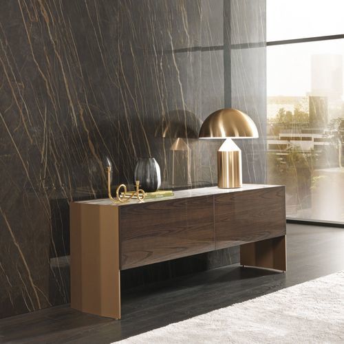 Contemporary sideboard - MILVIAN - MisuraEmme SpA - wooden / painted metal / marble