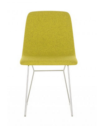 Contemporary dining chair - MULTI - Modus - steel / sled base / home