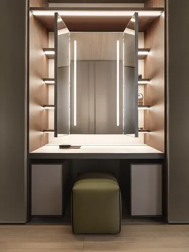 Contemporary dressing table - BEAUT - Molteni&C - wooden / 1-seat / by  Rodolfo Dordoni