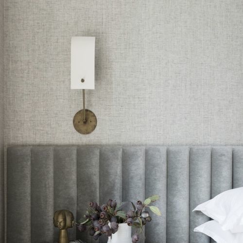 Contemporary wallpaper - All Wound Up - Phillip Jeffries - plain / fabric look / gray
