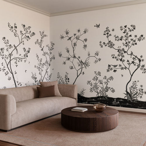Contemporary wallpaper - PROMENADE - Phillip Jeffries - plant fiber / silk / linen