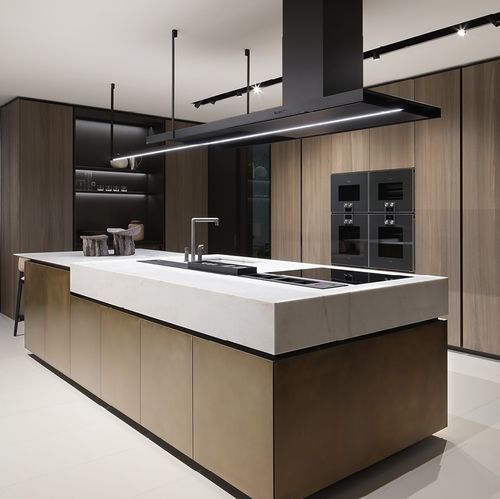 Contemporary Kitchen - Artex Pro - Poliform - Elm   Island   White