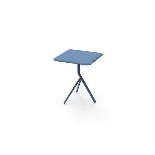 Contemporary bistro table - SLING - SDC_lab - steel / steel base / square