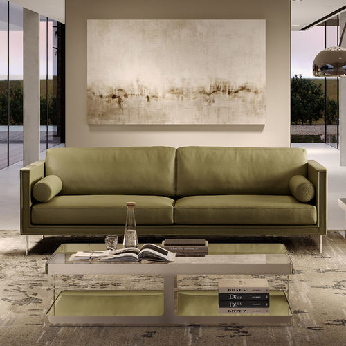 Contemporary sofa - FORREST LIGHT - Rivolta - fabric / leather / cushion