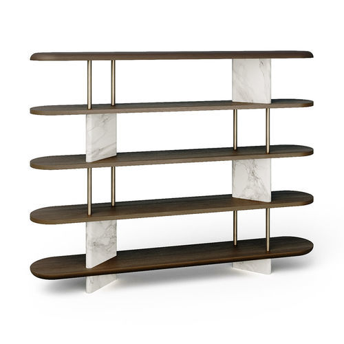 Room divider shelf - Lifestyle - Rossi di Albizzate - contemporary / wooden / metal