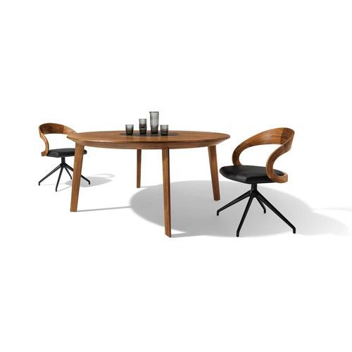 Contemporary dining table - Miró - TEAM 7 - oak / walnut / beech