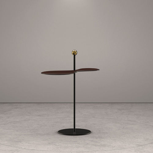 Contemporary side table - Helice  - Wittmann - metal / metal base / home