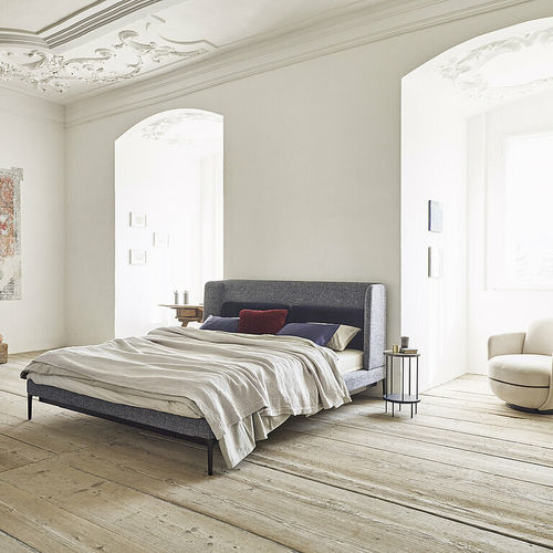 Double bed - Joyce Niche - Wittmann - contemporary / upholstered / with upholstered headboard