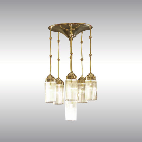 Traditional chandelier - 21202 - Woka Lamps Vienna - crystal / brass / incandescent