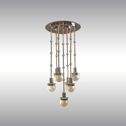 Traditional chandelier - 21203 - Woka Lamps Vienna - glass / brass / incandescent