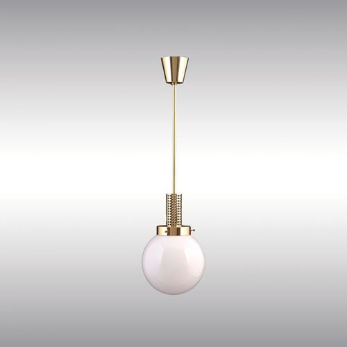 Pendant lamp - GITTERPENDE-18 20006 - Woka Lamps Vienna - brass / blown glass / traditional