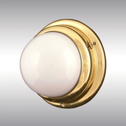 Traditional wall light - WTR2 18 - Woka Lamps Vienna - indoor / brass / glass