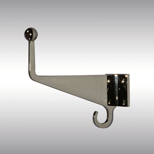 Traditional coat hook - 21303 - Woka Lamps Vienna - brass / double / commercial