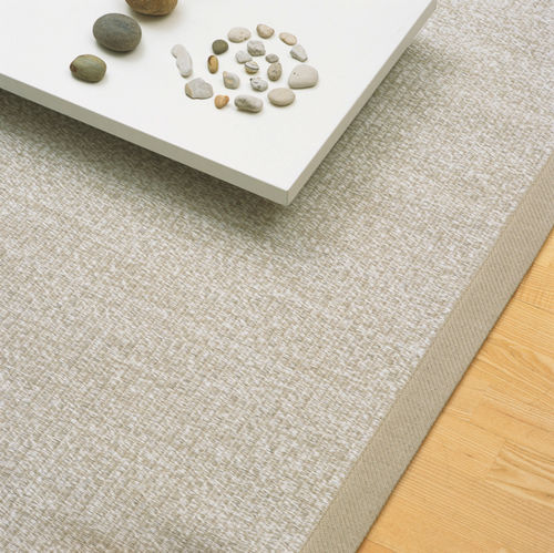 Contemporary rug - LIVING - Woodnotes - plain / cotton / paper yarn
