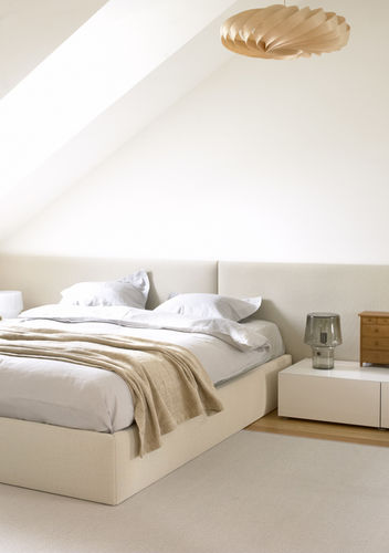 Double bed headboard - Woodnotes - contemporary / fabric / upholstered