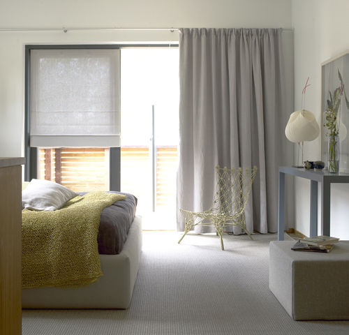 Plain sheer curtain fabric - SEABORN - Woodnotes