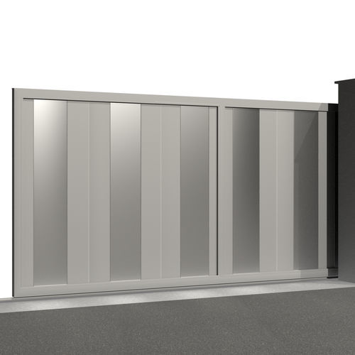 Sliding gate - &Eacute;l&eacute;gance LUXE C013 - Gates-Creations - right / left / aluminum