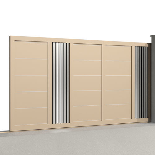 Sliding gate - Tr&eacute;sor SAPHIR C025 - Gates-Creations - right / left / aluminum