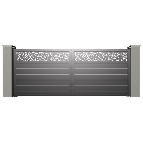 Swing gate - City TURIN B007 - Gates-Creations - right / left / aluminum