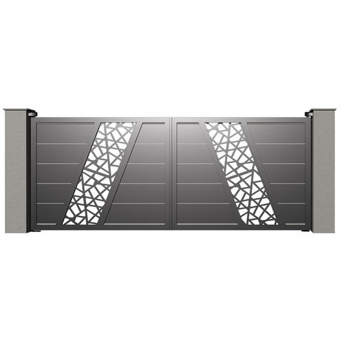 Swing gate - City DUBLIN B016 - Gates-Creations - right / left / aluminum