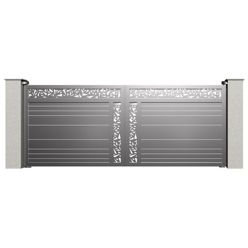 Swing gate - City LISBONNE B017 - Gates-Creations - right / left / aluminum