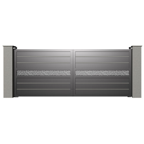 Swing gate - City VIENNE B022 - Gates-Creations - right / left / aluminum
