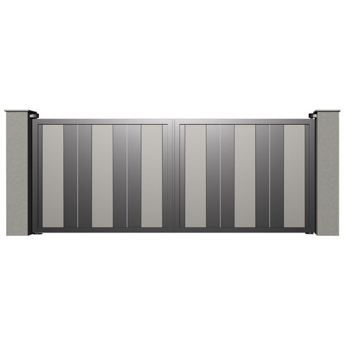 Swing gate - LUXE B013 - Gates-Creations - right / left / aluminum