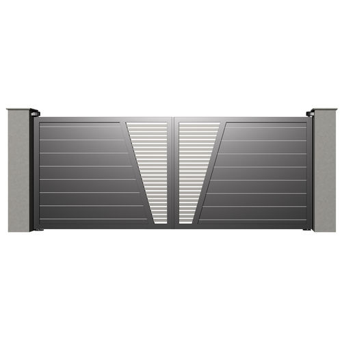 Swing gate - RUBIS B006 - Gates-Creations - right / left / aluminum
