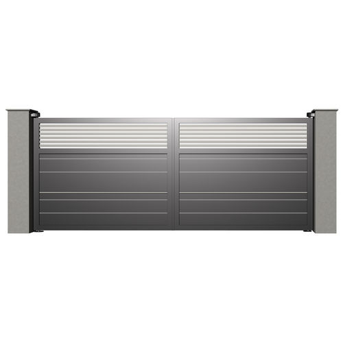 Swing gate - Tr&eacute;sor AMBRE B023 - Gates-Creations - right / left / aluminum