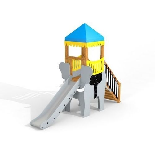Playhouse with slide - ELEPHANT  - Lars Laj - for playground / elephant