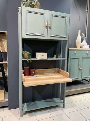 Contemporary secretary desk - CALANQUES - Brût - lacquered wood / ash / with storage