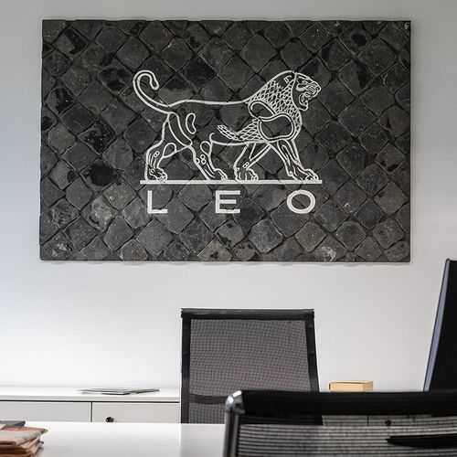 Aluminum decorative panel - LEO PHARMA - Aeterna Design Srl - wall-mounted / 3D / concrete look