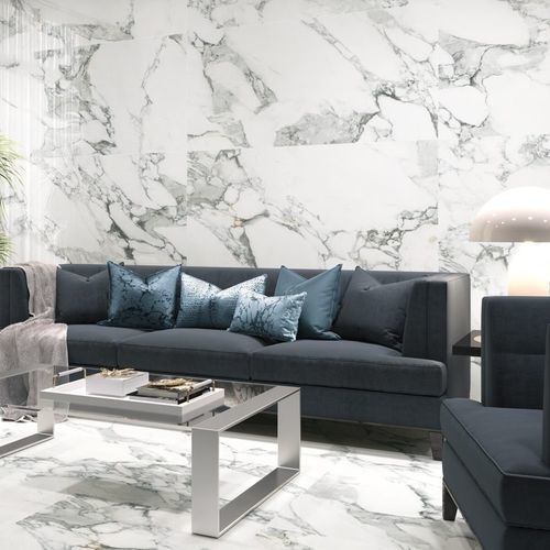 Porcelain stoneware tile - CORCHIA - ETILE / ELAM - polished / indoor / living room