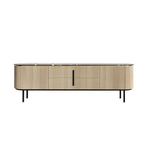 Contemporary sideboard - foz - Ana Roque - wooden / metal / marble