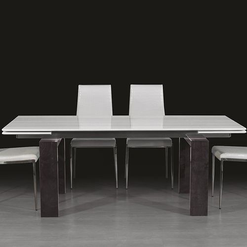 Contemporary dining table - MILANO - Stone International - natural stone / wenge base / rectangular