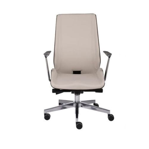 Contemporary office chair - Moon - ghyvan international - indoor / fabric / aluminum base