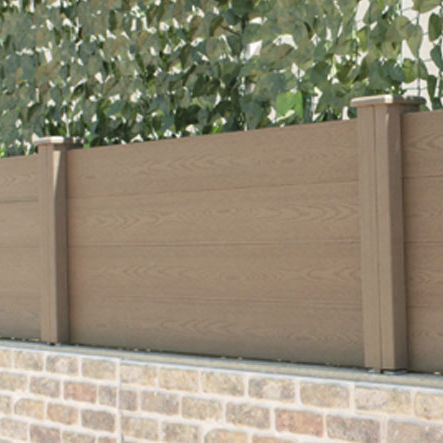Louvered fence - Nature Xtra Zero - Modular Signs S.L. - residential / in WPC / straight