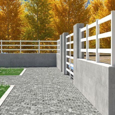 Panel fence - AQUILES 250 - Dlimity - garden / residential / commercial
