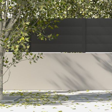 Panel fence - TEIDE ZERO - Dlimity - louvered / residential / commercial