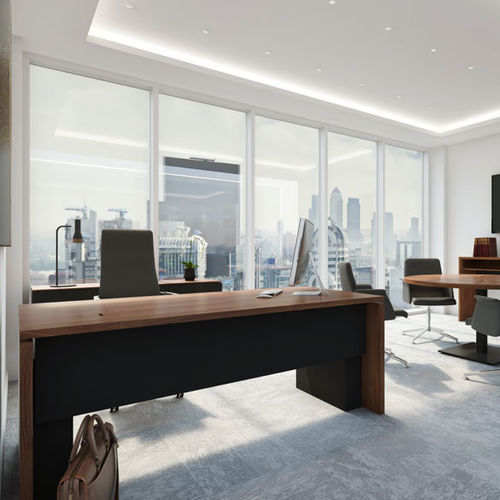 Executive desk - CORPORATE SUITE - WILLIAM HANDS - free-standing / contemporary / wooden