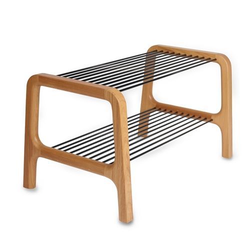 Contemporary bench - Voyage-Voyage 2.0 - Epsilon Composite - oak / carbon / without backrest