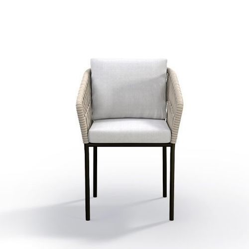 Contemporary dining chair - SIENNA CANASTA  - G&G Italia Designer Furniture - outdoor / fabric / rope