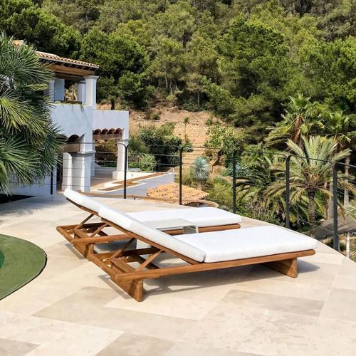 Contemporary sun lounger - ZEN  - G&G Italia Designer Furniture - fabric / foam / rope