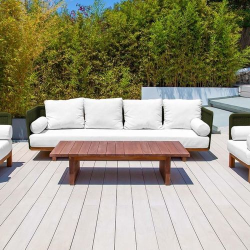 Contemporary sofa - ZEN  - G&G Italia Designer Furniture - outdoor / fabric / sled base