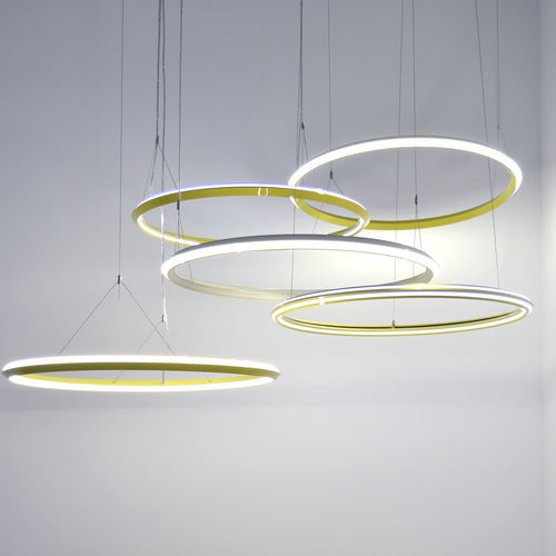 Pendant lamp - UFO - KISSA LAMPS - extruded aluminum / thermo-lacquered aluminum / contemporary