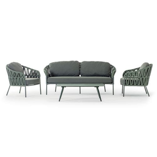 Contemporary lounge garden set - VICTORY SET - GRATTONI S.R.L. - polyester / aluminum / rubber