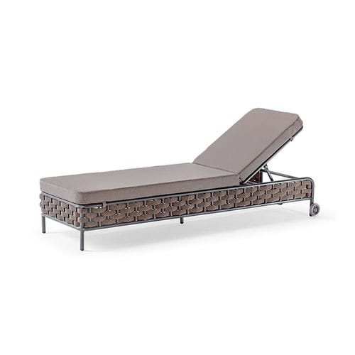 Contemporary sun lounger - PANAMA SUNBED - GRATTONI S.R.L. - Textilene® / rope / aluminum
