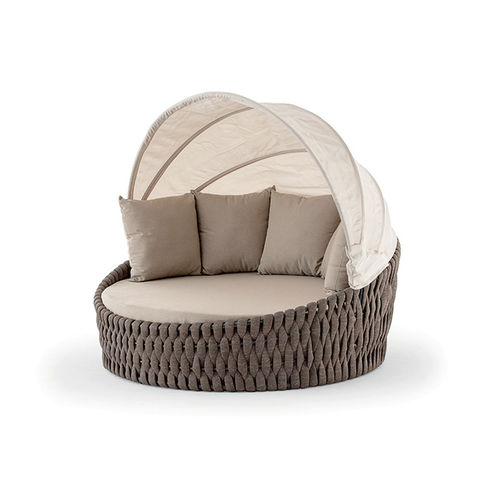 Contemporary daybed - EDEN  - GRATTONI S.R.L. - fabric / outdoor / commercial