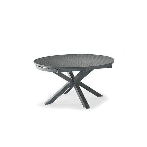 Contemporary table - MYKONOS - GRATTONI S.R.L. - aluminum / aluminum base / round
