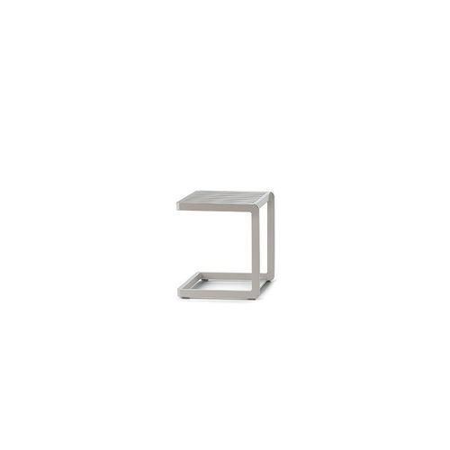 Contemporary side table - GT 927  - GRATTONI S.R.L. - aluminum / aluminum base / square